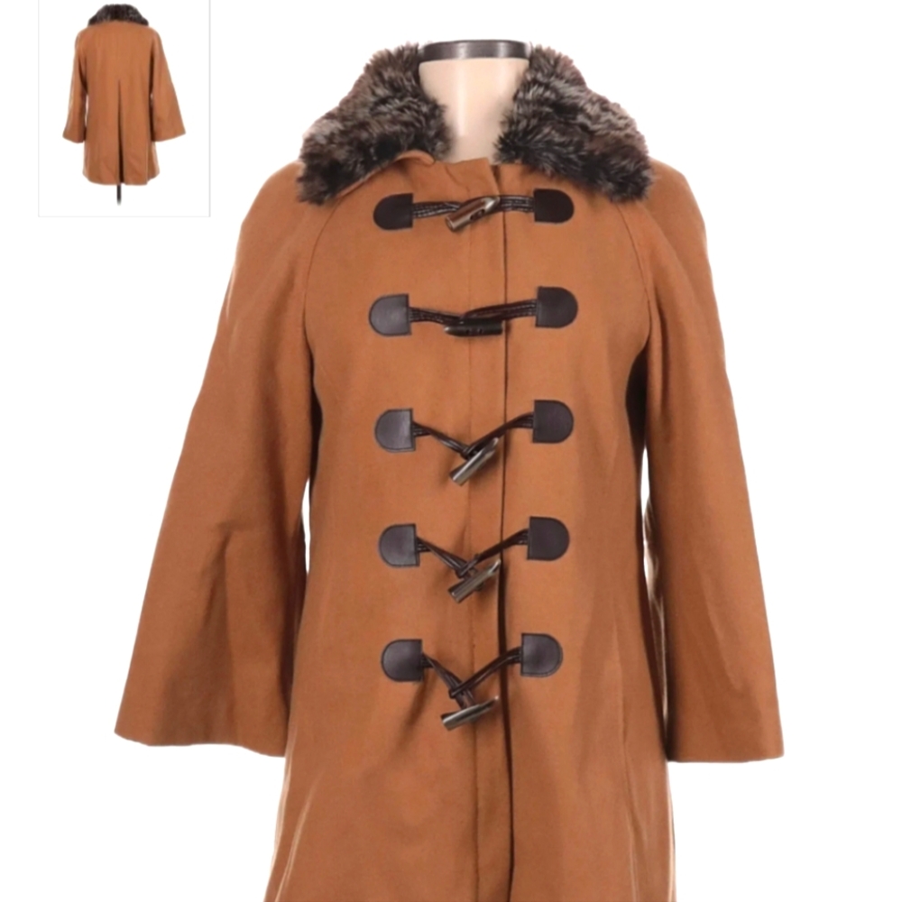 Elevenses Coat Size 8 in Camel